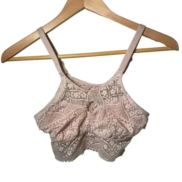 Aerie blush pink cut  out bralette XS - Picture 1 of 5